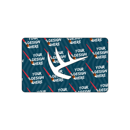 Custom Plastic 3.375" x 2.125" Antler Punch-Out Cards