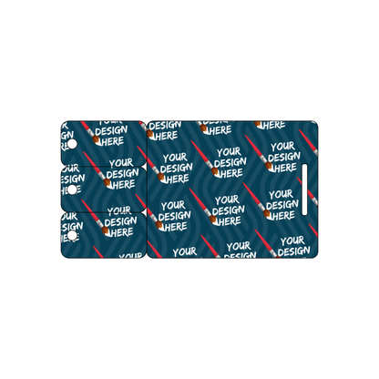 Custom Plastic 3.75" x 2" Badge and 3 Breakaway Key Tags Combo