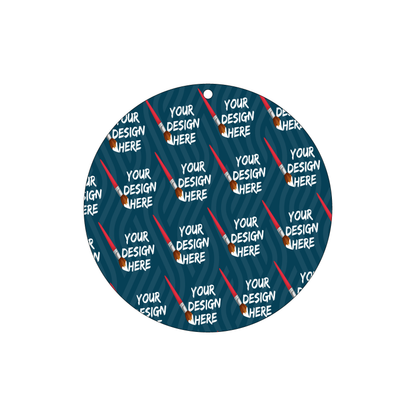 Custom Plastic 8" Large Circle Tags