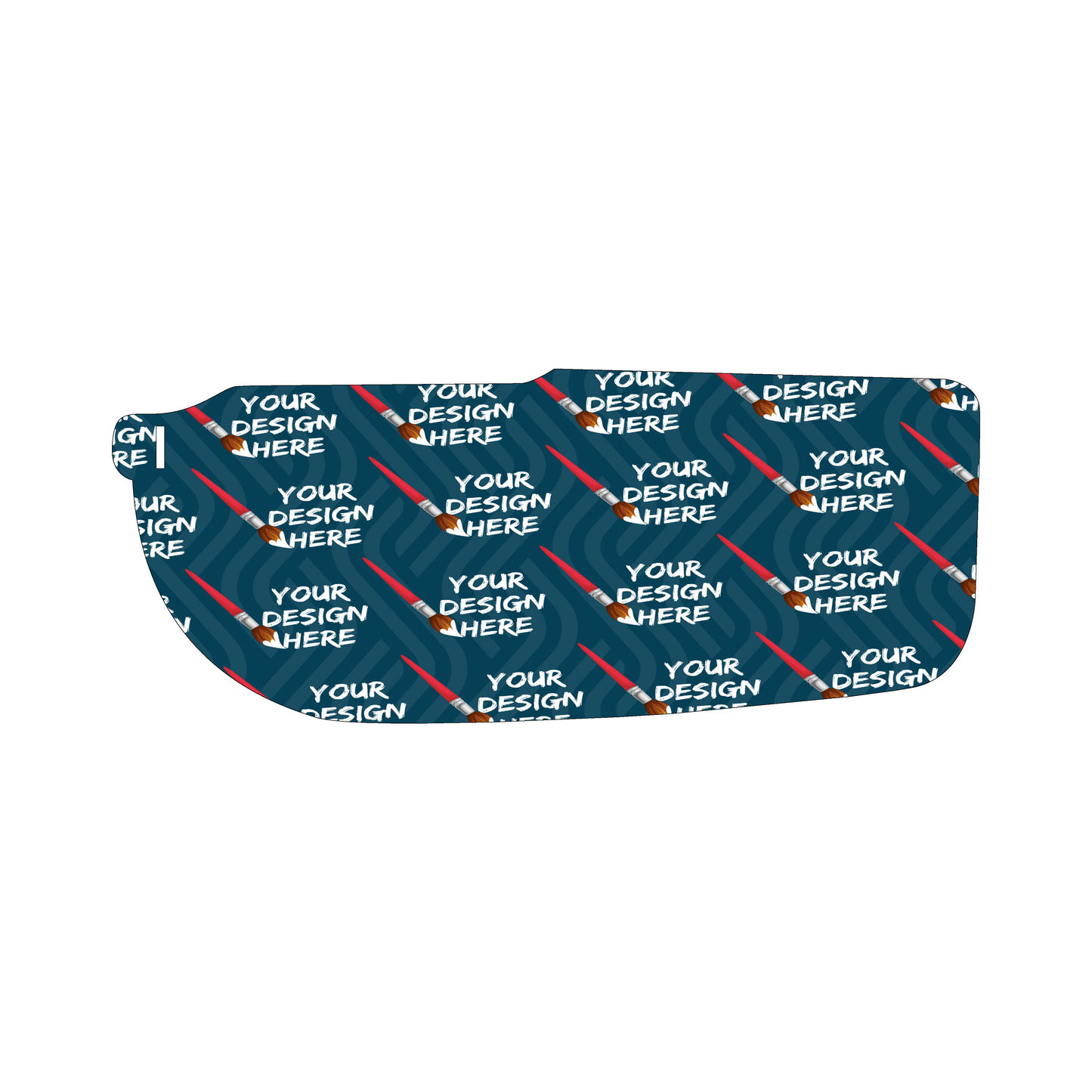 Custom Plastic 12.25" x 5" Boat Shape Signage
