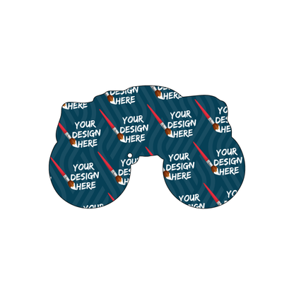 Custom Plastic 3.5" x 2.26" Motorcycle Shape Cards