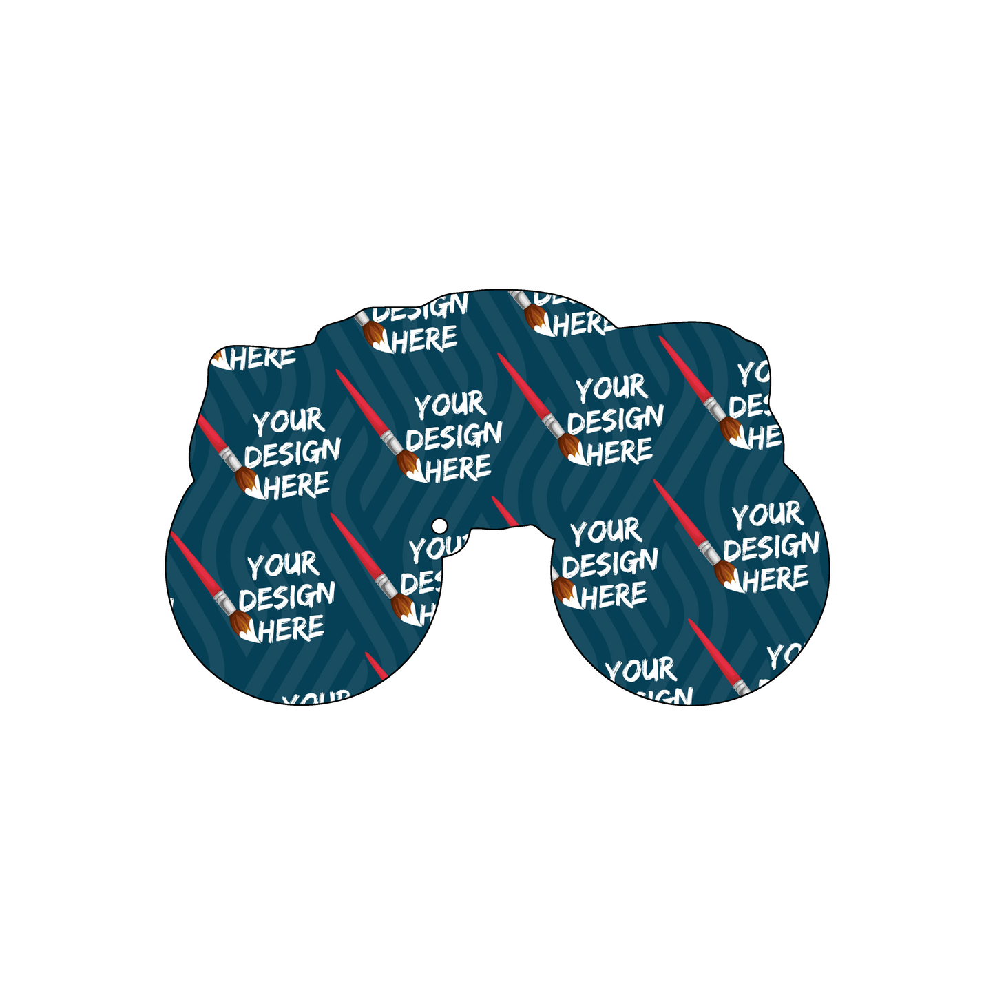 Custom Plastic 3.48" x 2.18" Monster Truck Shape Cards