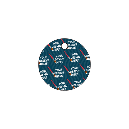 Custom Plastic 1.5" Small Circle Key Tags