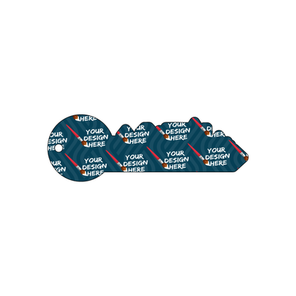 Custom Plastic 3.71" x 1.25" Key Shape Key Tags