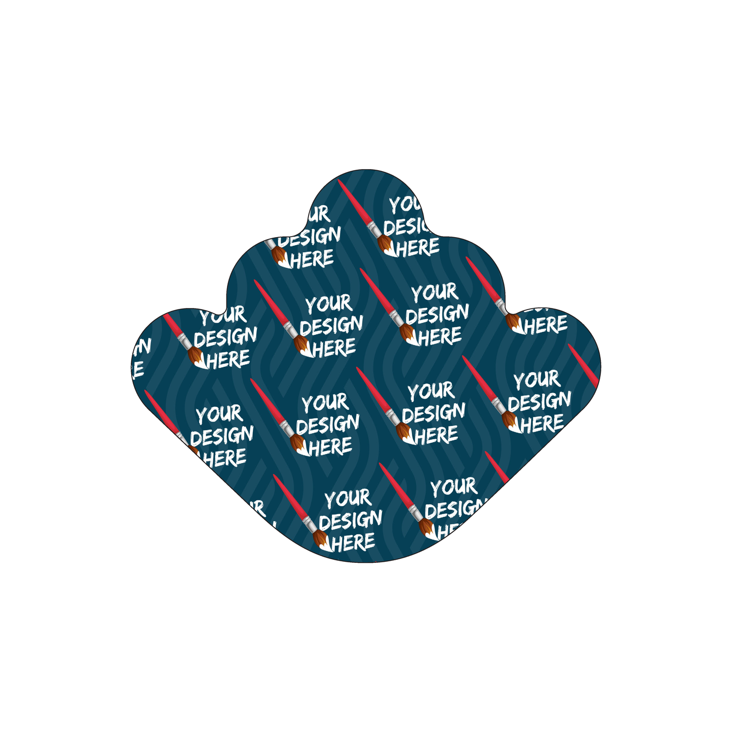 Custom Plastic 4.78" x 4" Clam Shell Cards