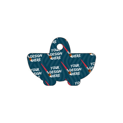 Custom Plastic 2" x 1.4" Basket Shape Key Tags