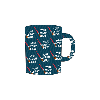 Custom Plastic 3" x 3" Mug Shape Cards