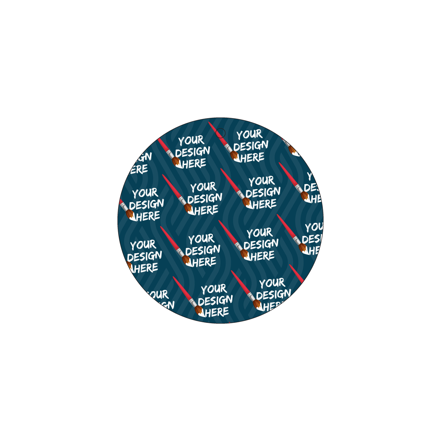 Custom Plastic 4" Circle Tags