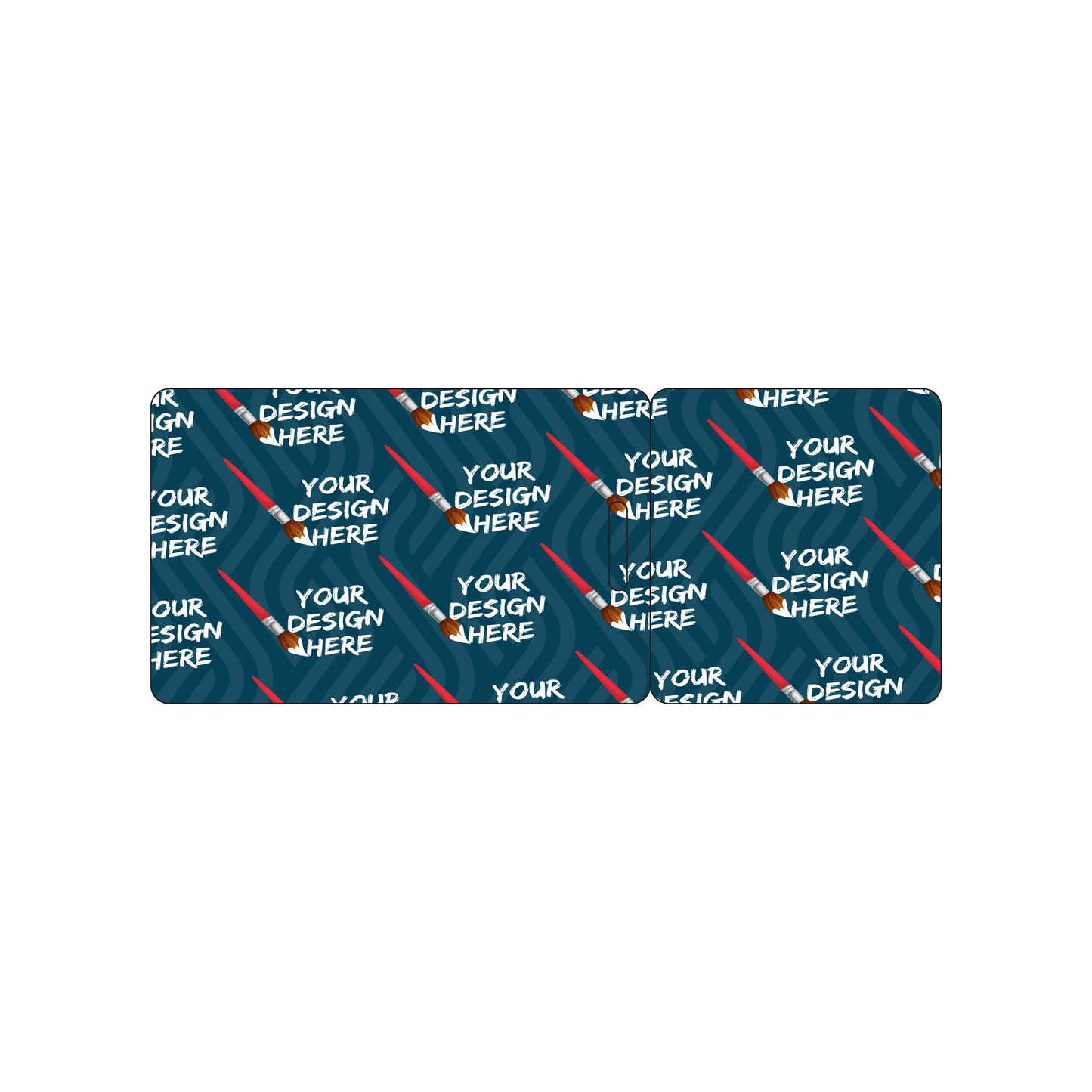 Custom Plastic 3.375" x 2.125" Badge and Square Card Combo