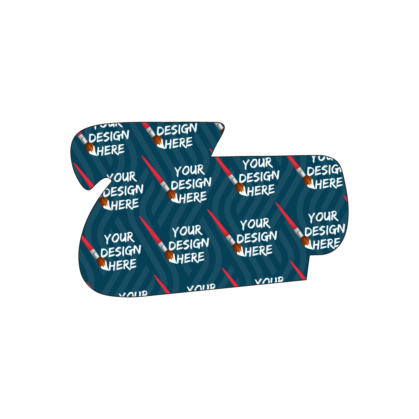 Custom Plastic 3.375" x 2.125" Z Shape Cards