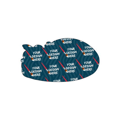 Custom Plastic 3.25" x 1.8" Wave Shape Cards
