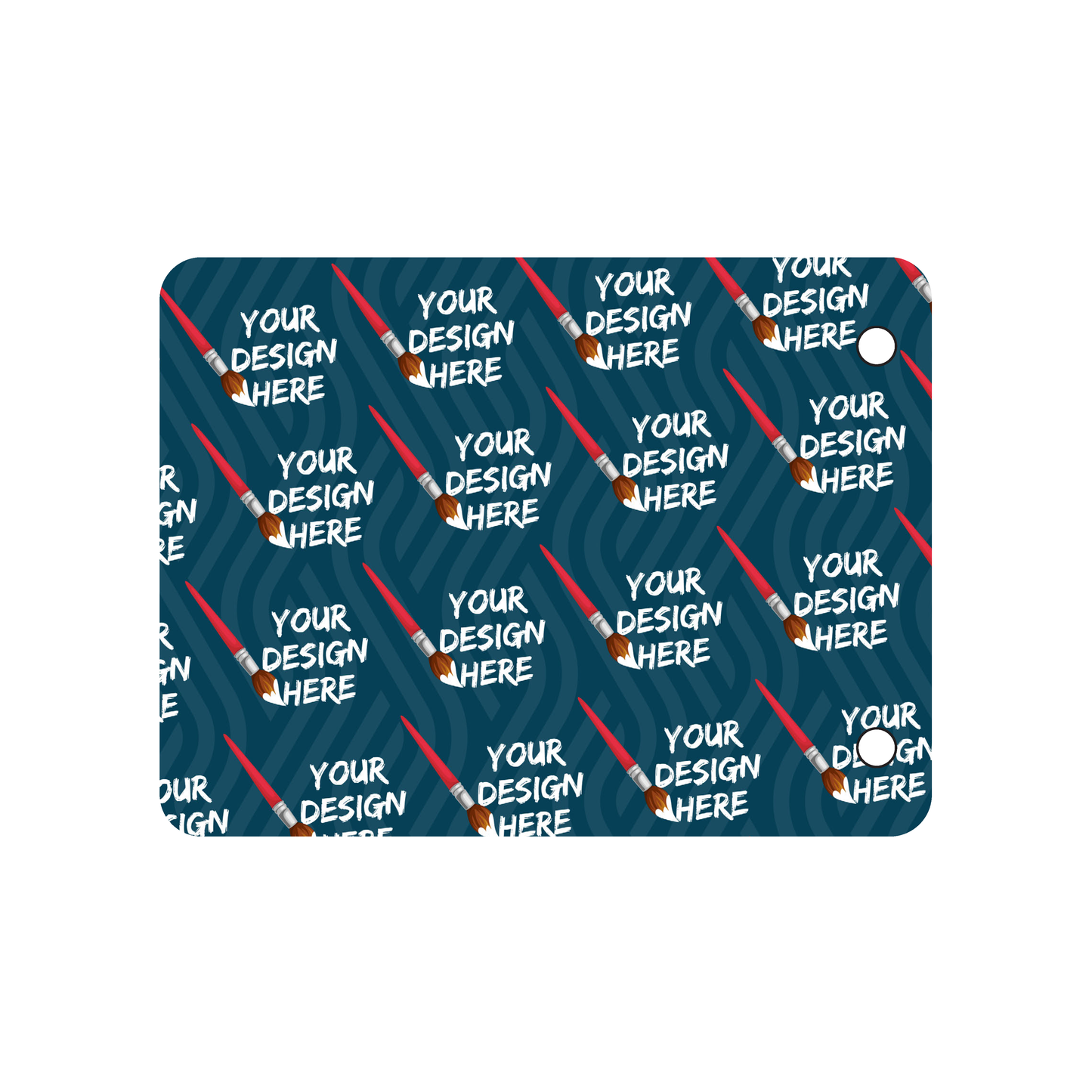 Custom Plastic 3.75" x 5" Two Hole Tags
