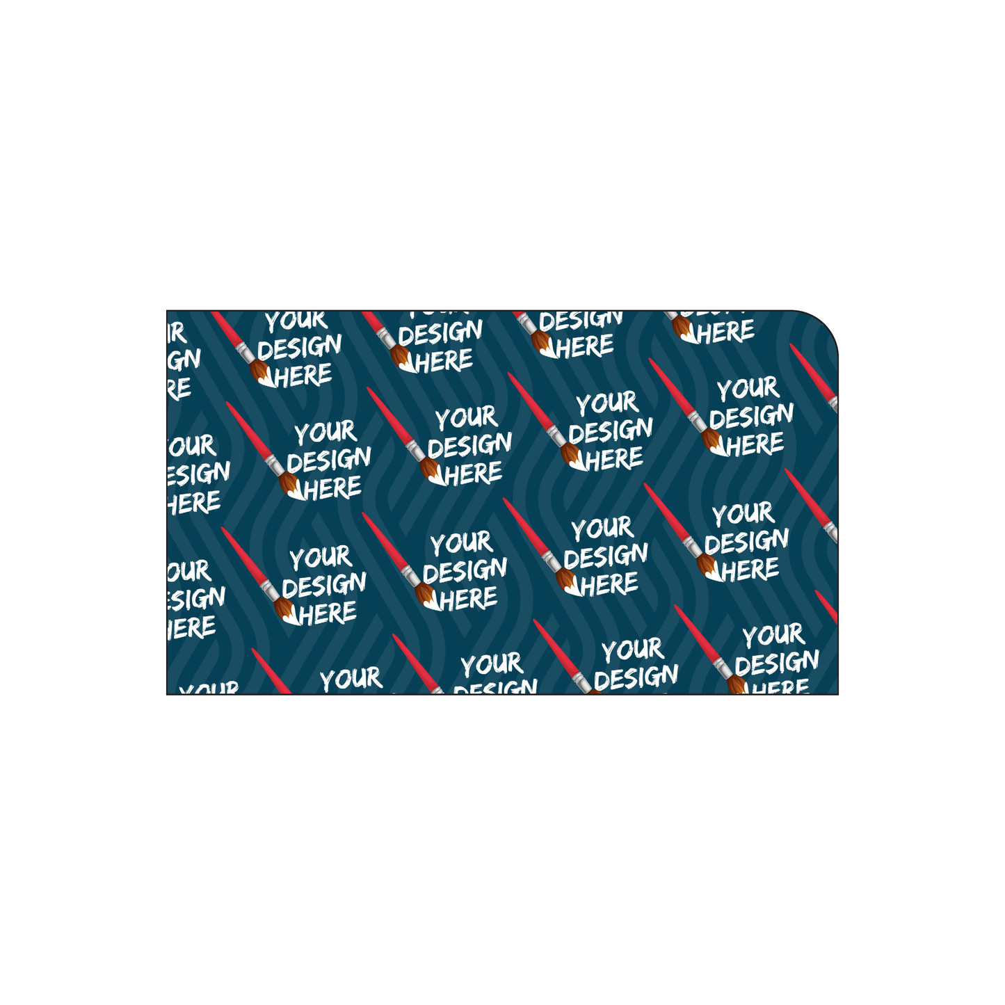 Custom Plastic 3.5" x 2" One Round Corner Cards