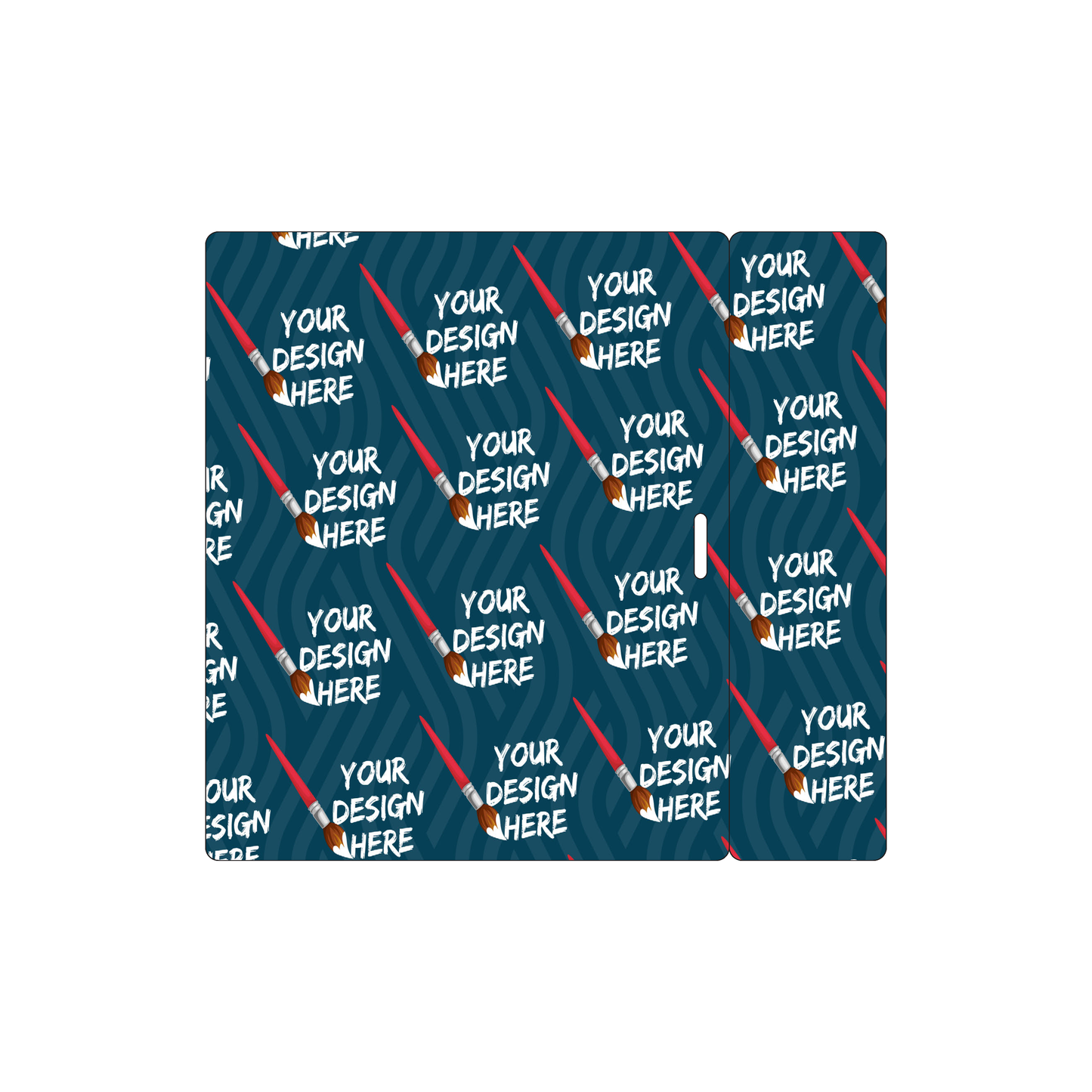 Custom Plastic 6.5" x 6" Breakaway Badge Cards