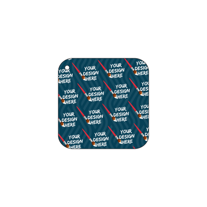 Custom Plastic 1.875" x 1.875" Square Key Tags