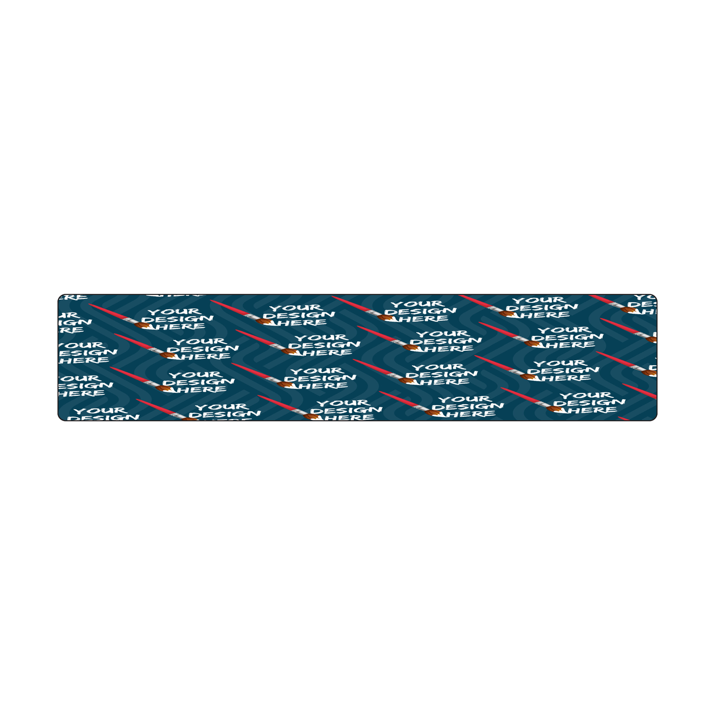 Custom Plastic 9.5" x 2" Long Bookmark
