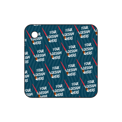 Custom Plastic 2" x 2" Square Key Tags