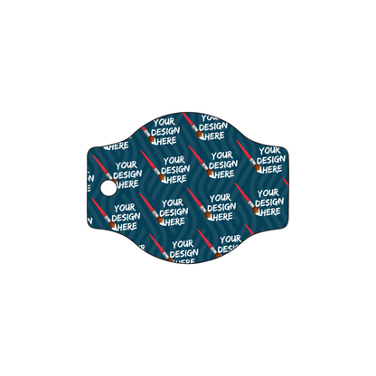 Custom Plastic 2" x 1.5" Rounded Key Tags