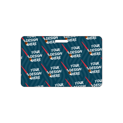 Custom Plastic 3.3125" x 2.062" Horizontal Badges
