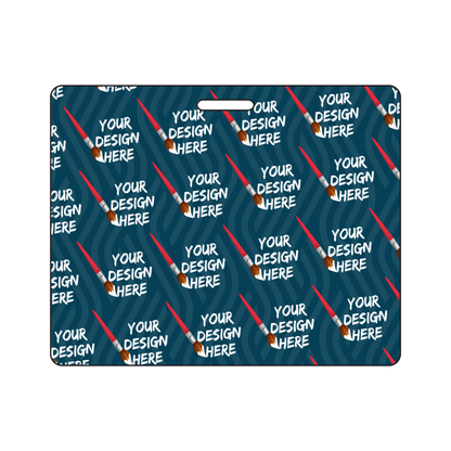 Custom Plastic 3.75" x 2" Horizontal Badges