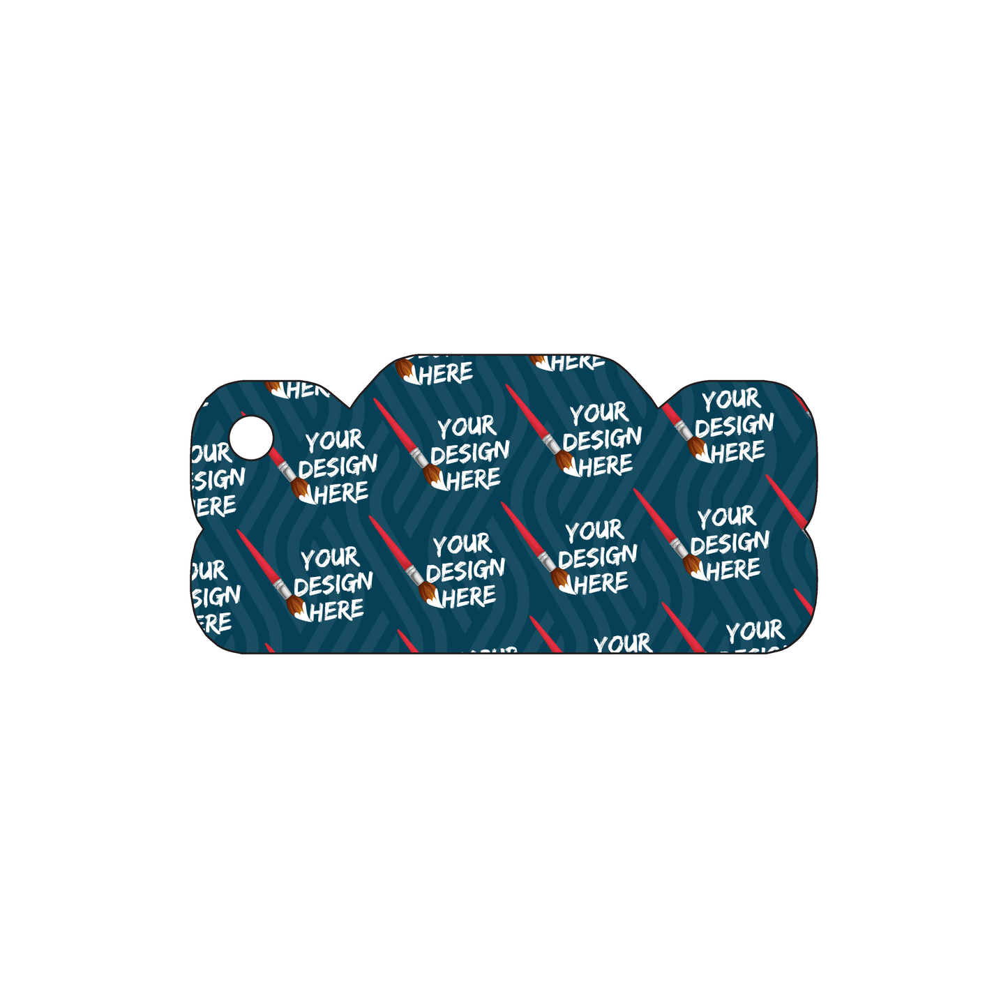 Custom Plastic 2.625" x 1.25" Truck Grill Shape Key Tags