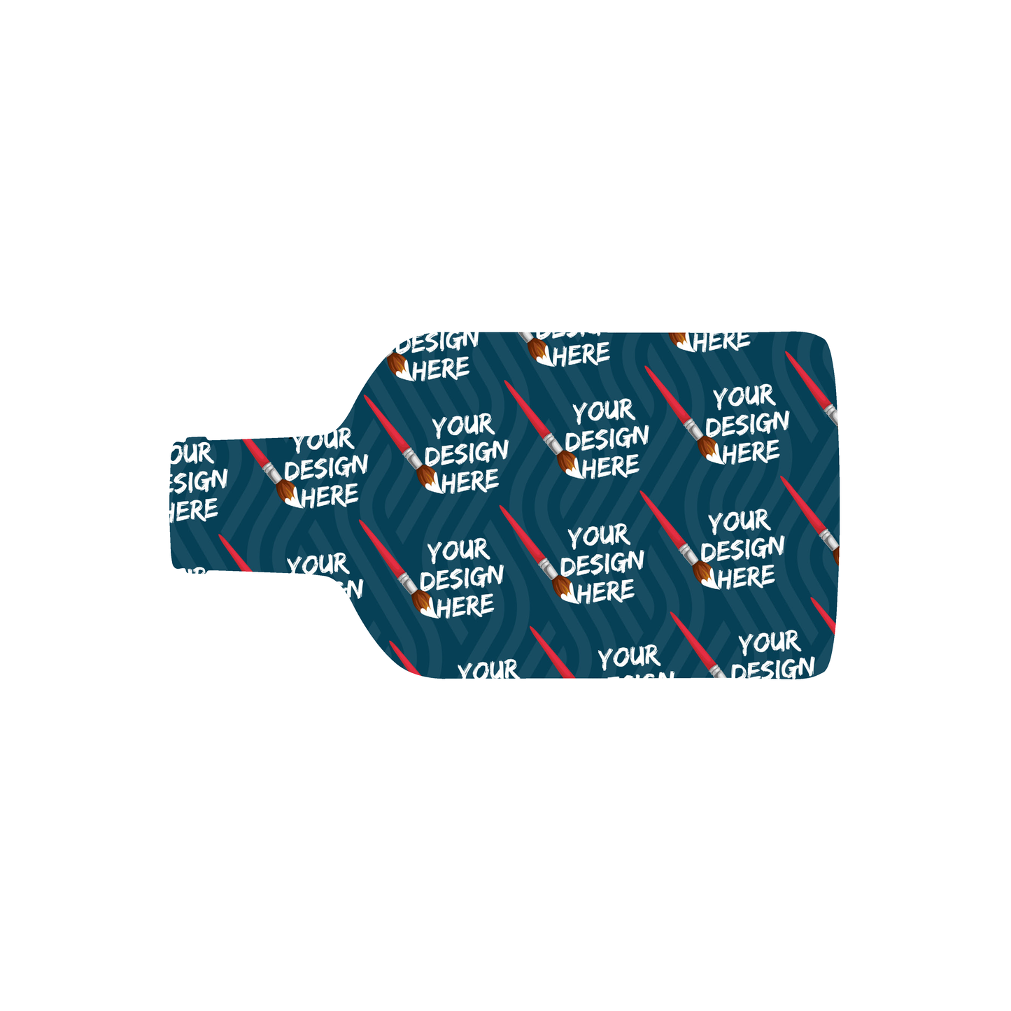 Custom Plastic 3.375" x 1.75" Bottle Shape Cards