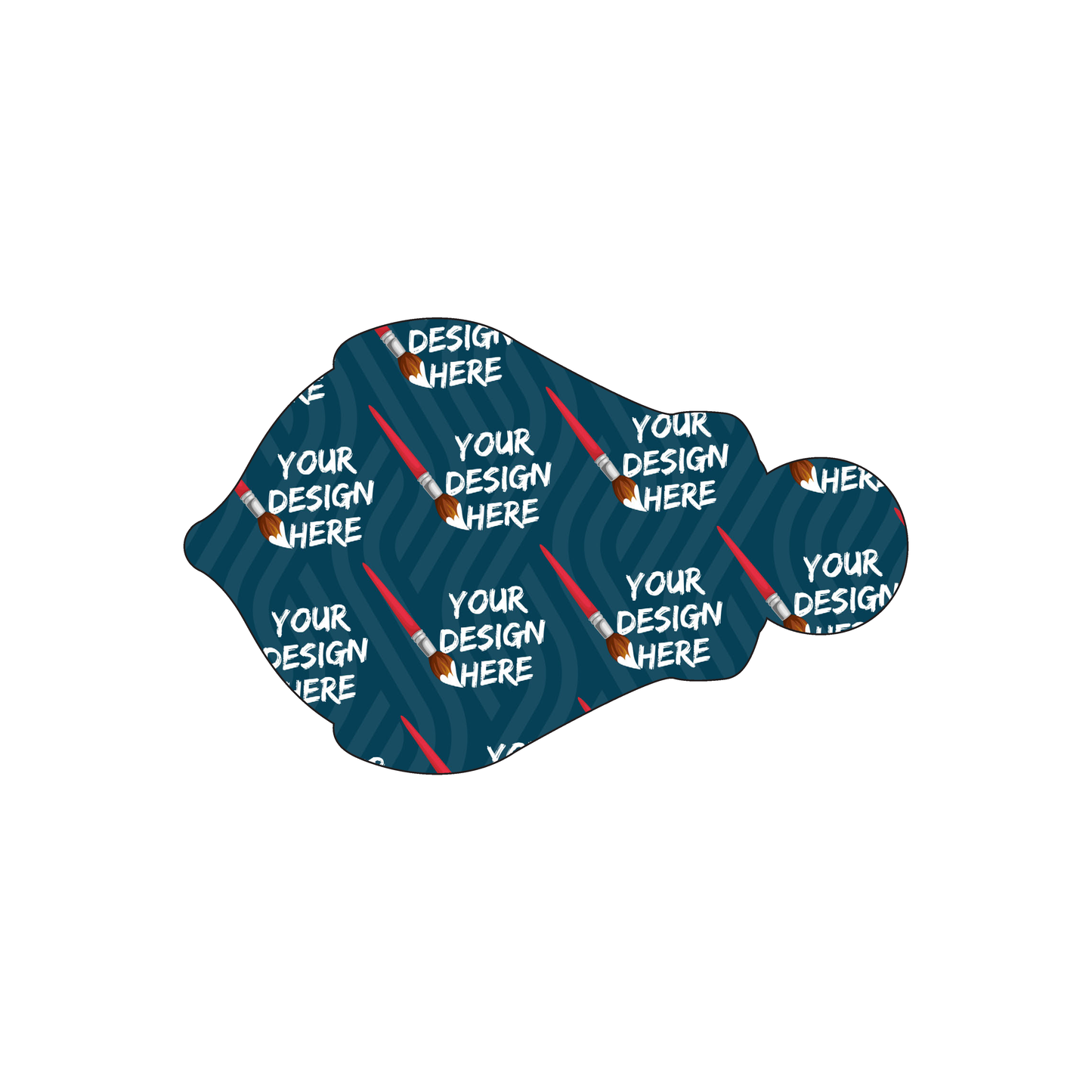 Custom Plastic 3.375" x 2.125" Anchor Shape Cards