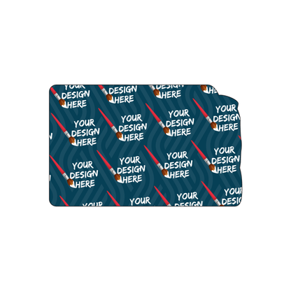 Custom Plastic 3.375" x 2.125" Ridged Side Cards