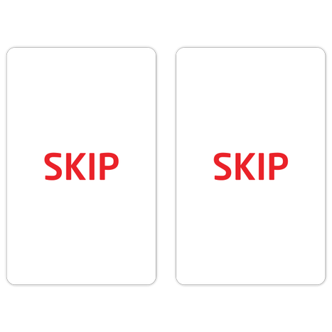 'Skip' Cards Non-Hanging - 10 Pack