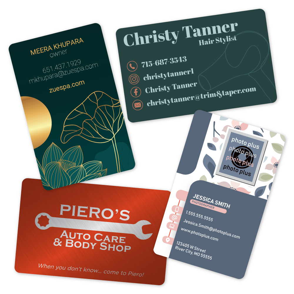 Custom Plastic Business Cards - 3.375