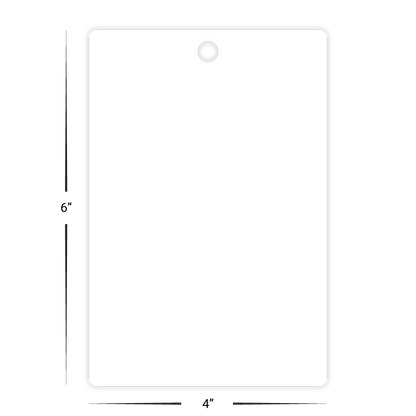 Custom Conference Badges - 4" x 6" Shape - Circle Punch
