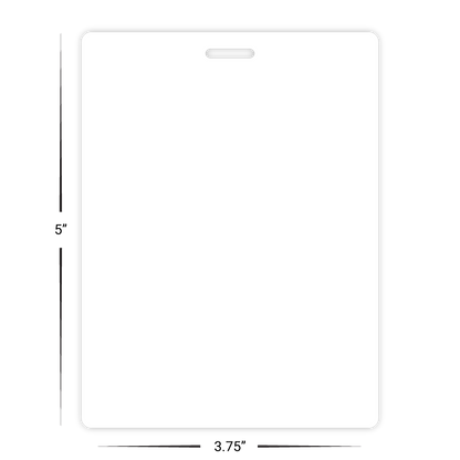 Custom Conference Badges - 3.75" x 5" Shape