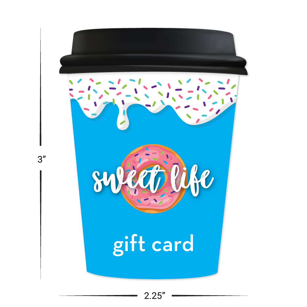 Coffee Shape - Custom Gift Cards