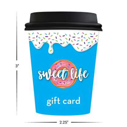 Coffee Shape - Custom Gift Cards