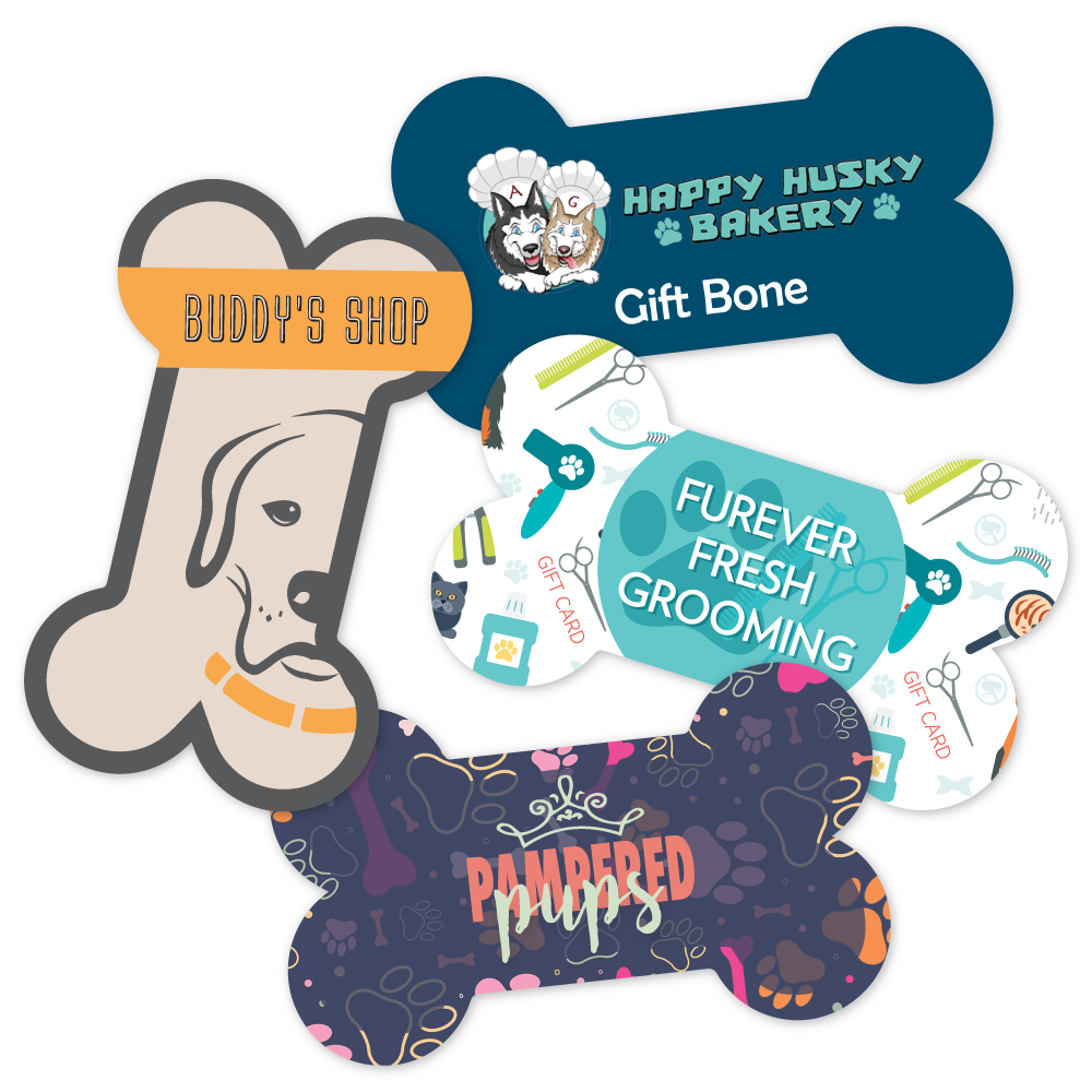 Bone Shape - Custom Korona Gift Cards