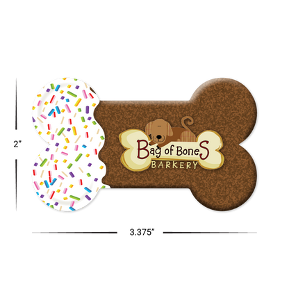 Bone Shape - Custom Gift Cards