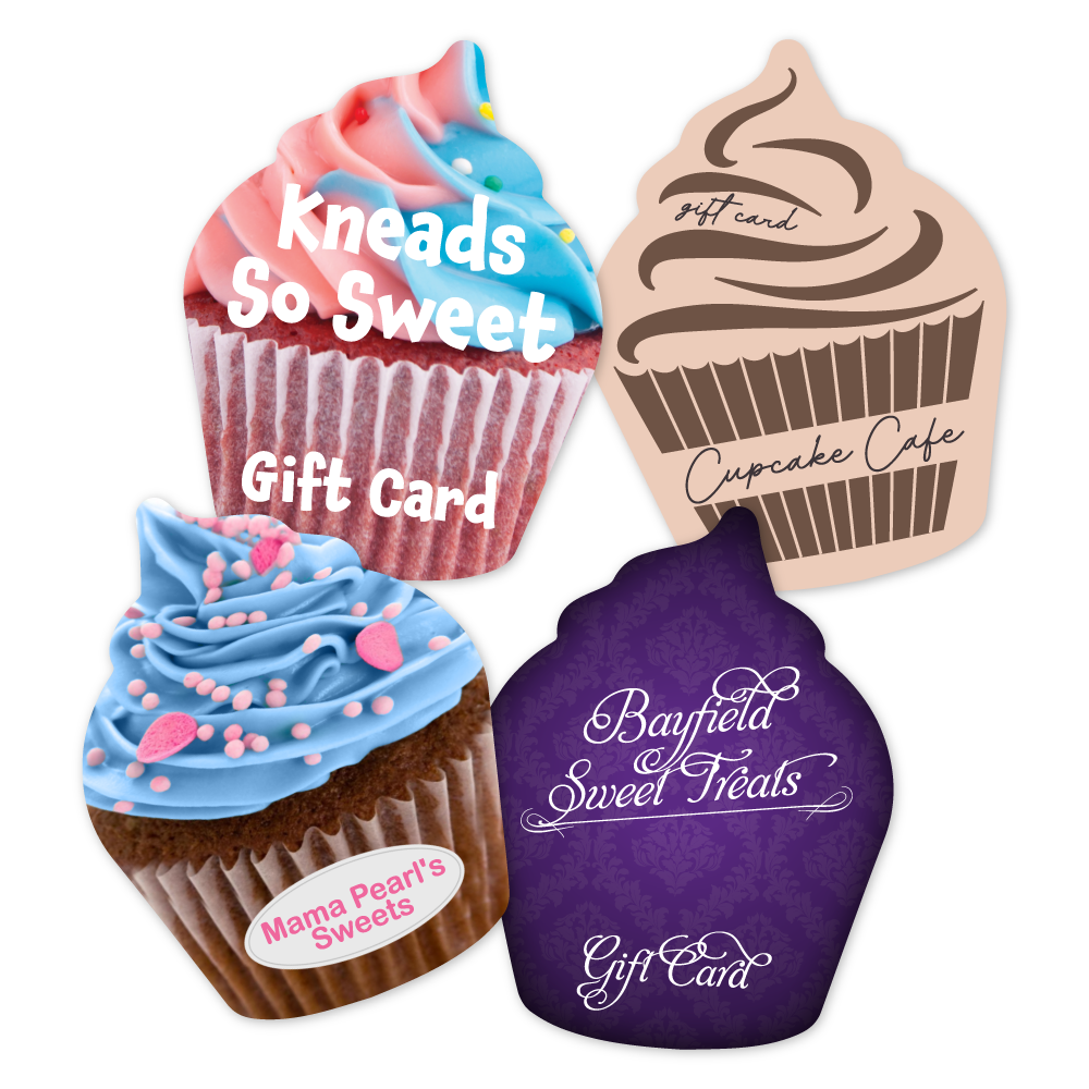 Cupcake Shape - Custom Gift Cards