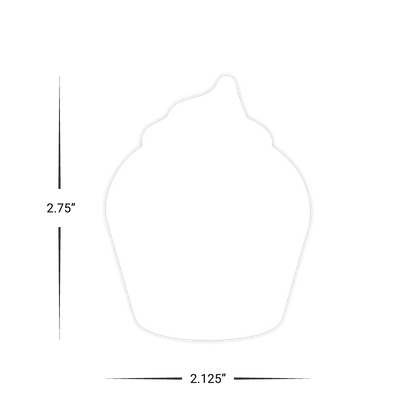 Cupcake Shape - Custom Gift Cards