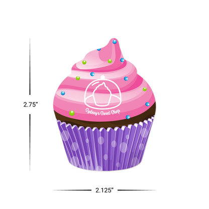 Cupcake Shape - Custom Gift Cards
