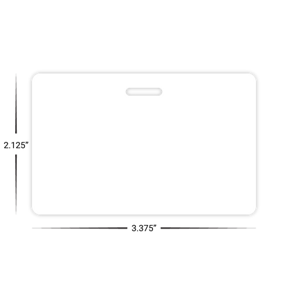 Custom ID Badges - 3.375" x 2.125" Horizontal Shape