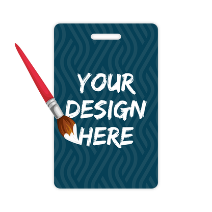 Custom ID Badges - 3.375" x 2.125" Vertical Shape