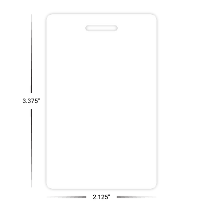 Custom Luggage Tags - 3.375" x 2.125" Vertical Shape