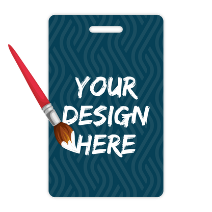 Custom Luggage Tags - 3.375" x 2.125" Vertical Shape