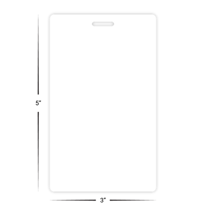 Custom Luggage Tags - 3" x 5" Shape