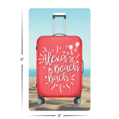 Custom Luggage Tags - 3" x 5" Shape