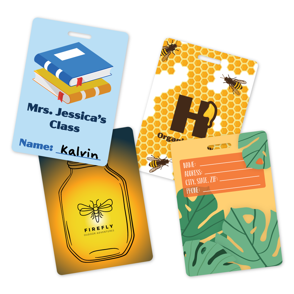 Custom Luggage Tags - 3.5" x 2.5" Shape