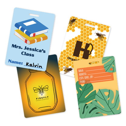Custom Luggage Tags - 3.5" x 2.5" Shape