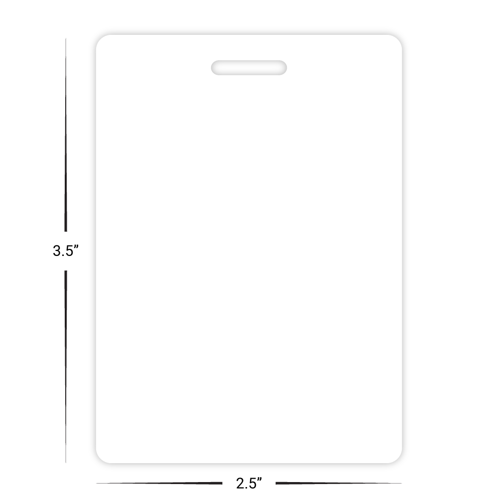 Custom Luggage Tags - 3.5" x 2.5" Shape