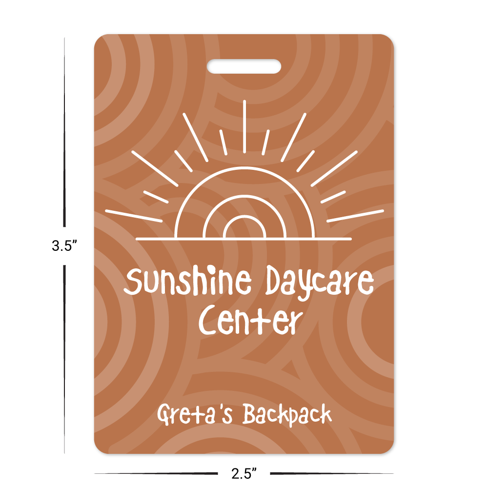 Custom Luggage Tags - 3.5" x 2.5" Shape