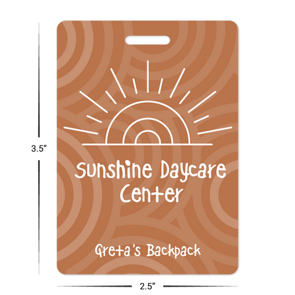 Custom Luggage Tags - 3.5" x 2.5" Shape